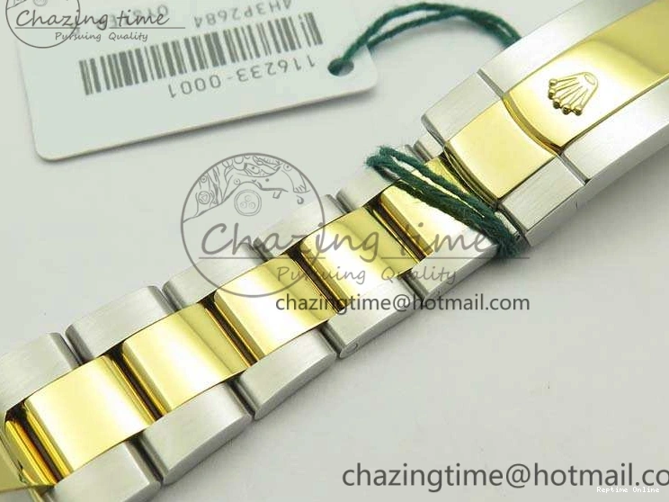 0404 Reliable Datejust 116234 36mm DJF 1:1 Best Edition Black Com Diam Dial On SS YG Oyster Bracelet SA3135 V 3487